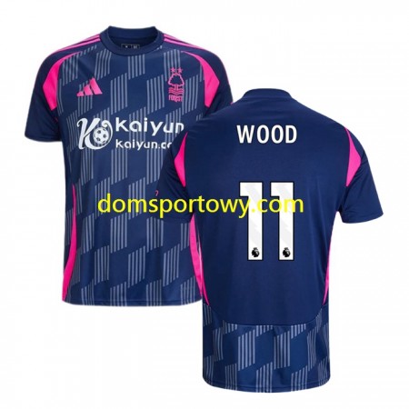Koszulka Nottingham Forest Chris Wood 11 Wyjazdowe Koszulki Piłkarskie 2024-2025 Krótki Rękaw